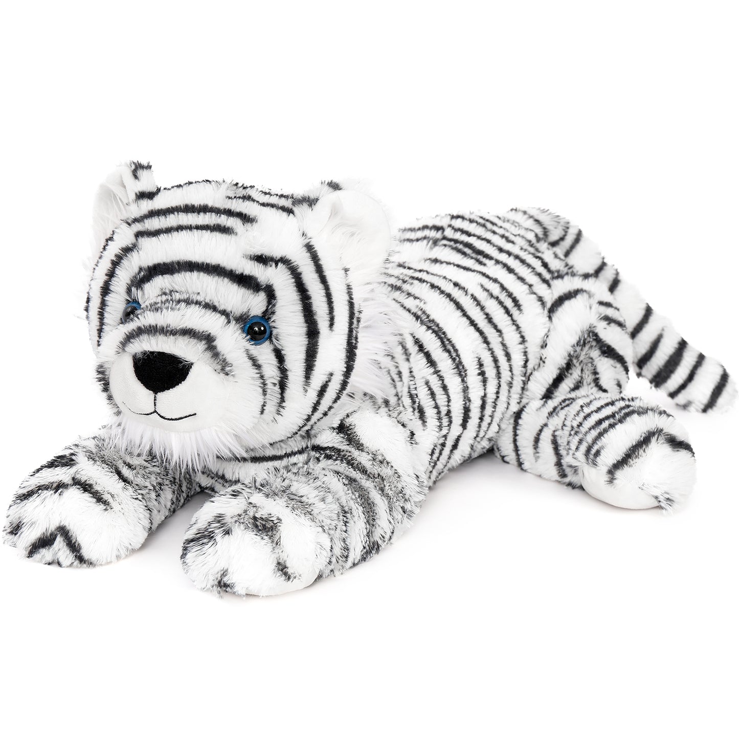 White Tiger Stuffed Animal, 22 Inches - MorisMos Jungle Plush Toys