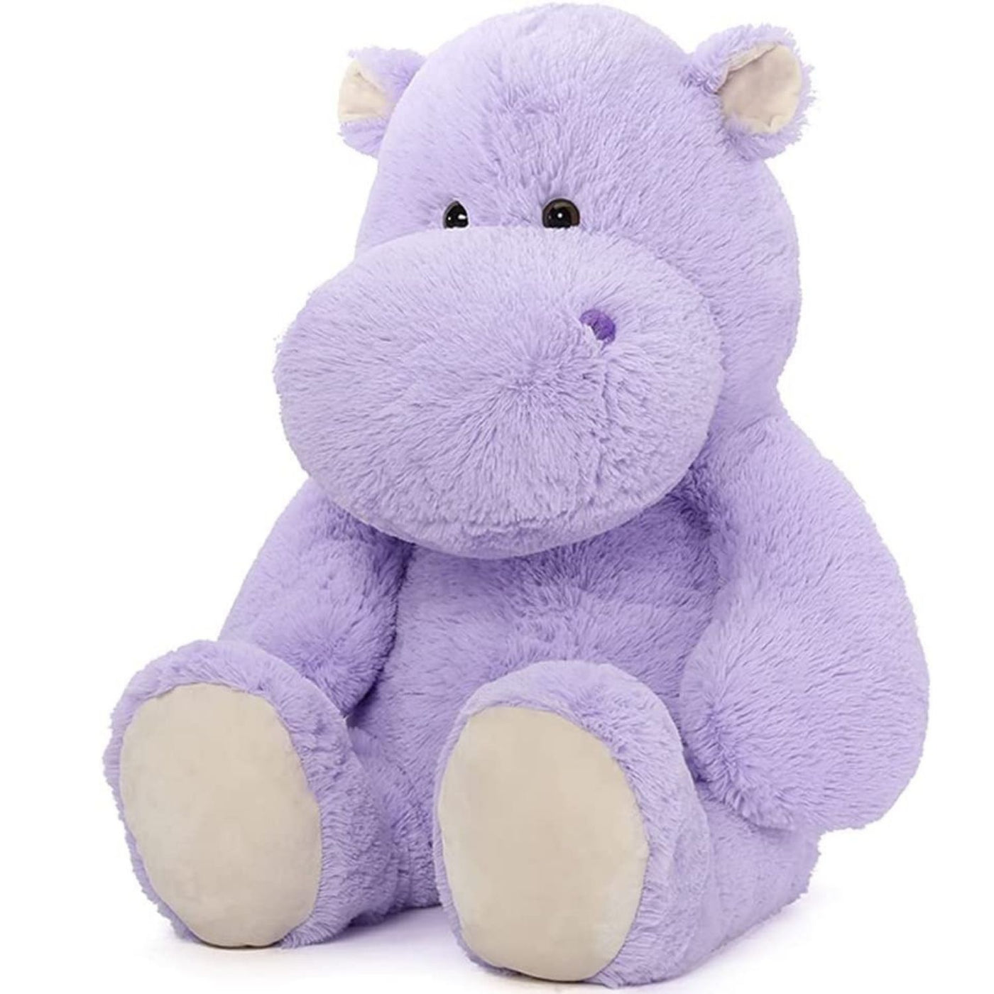 Giant Hippopotamus Plush Stuffed Toy, Purple, 36"