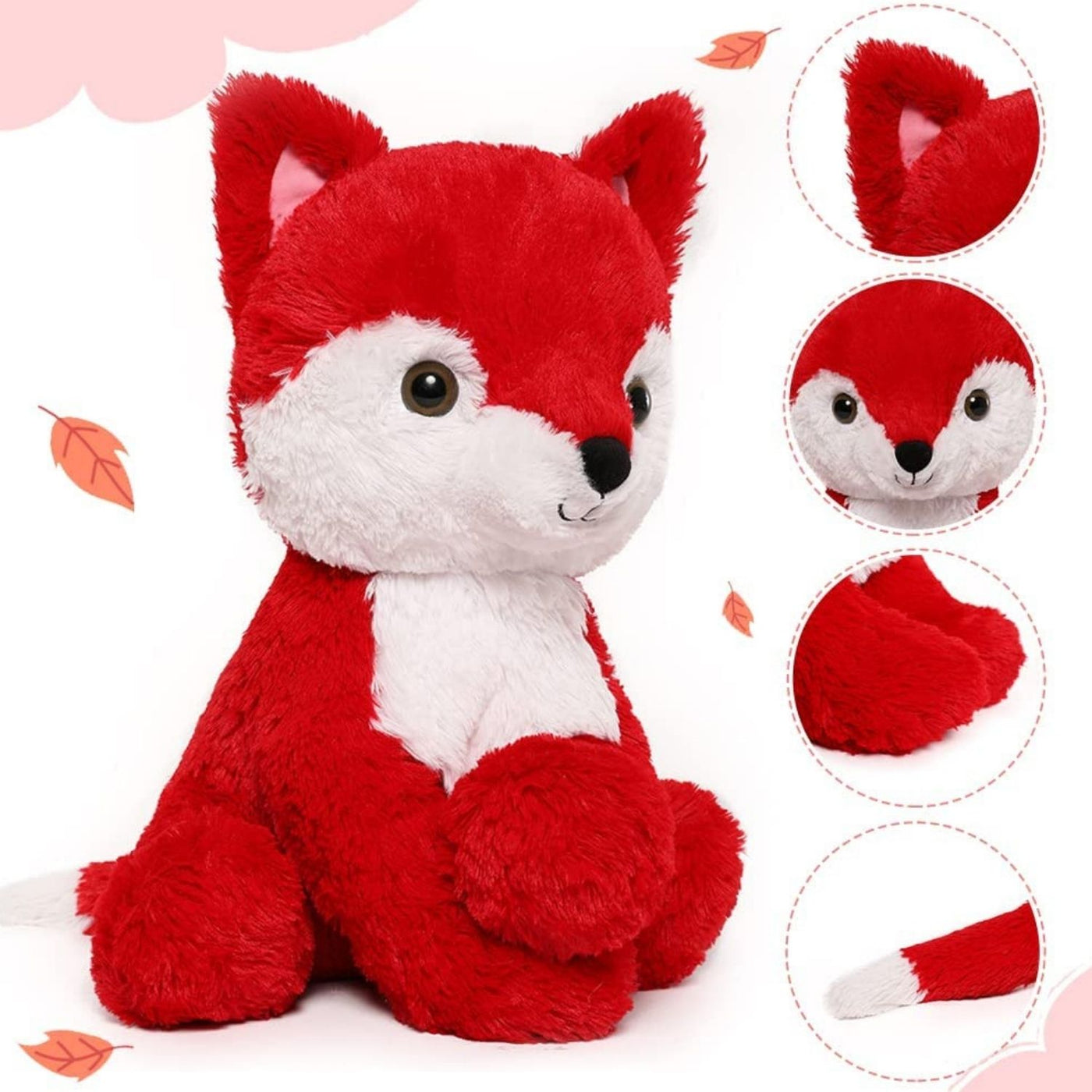 Fox Plush Toy Stuffed Animal Toy, Red, 18 Inches