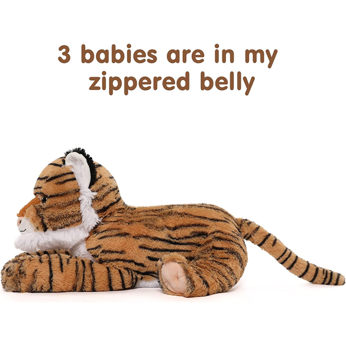 MorisMos Tiger Stofftierspielzeug-Set, 20 Zoll