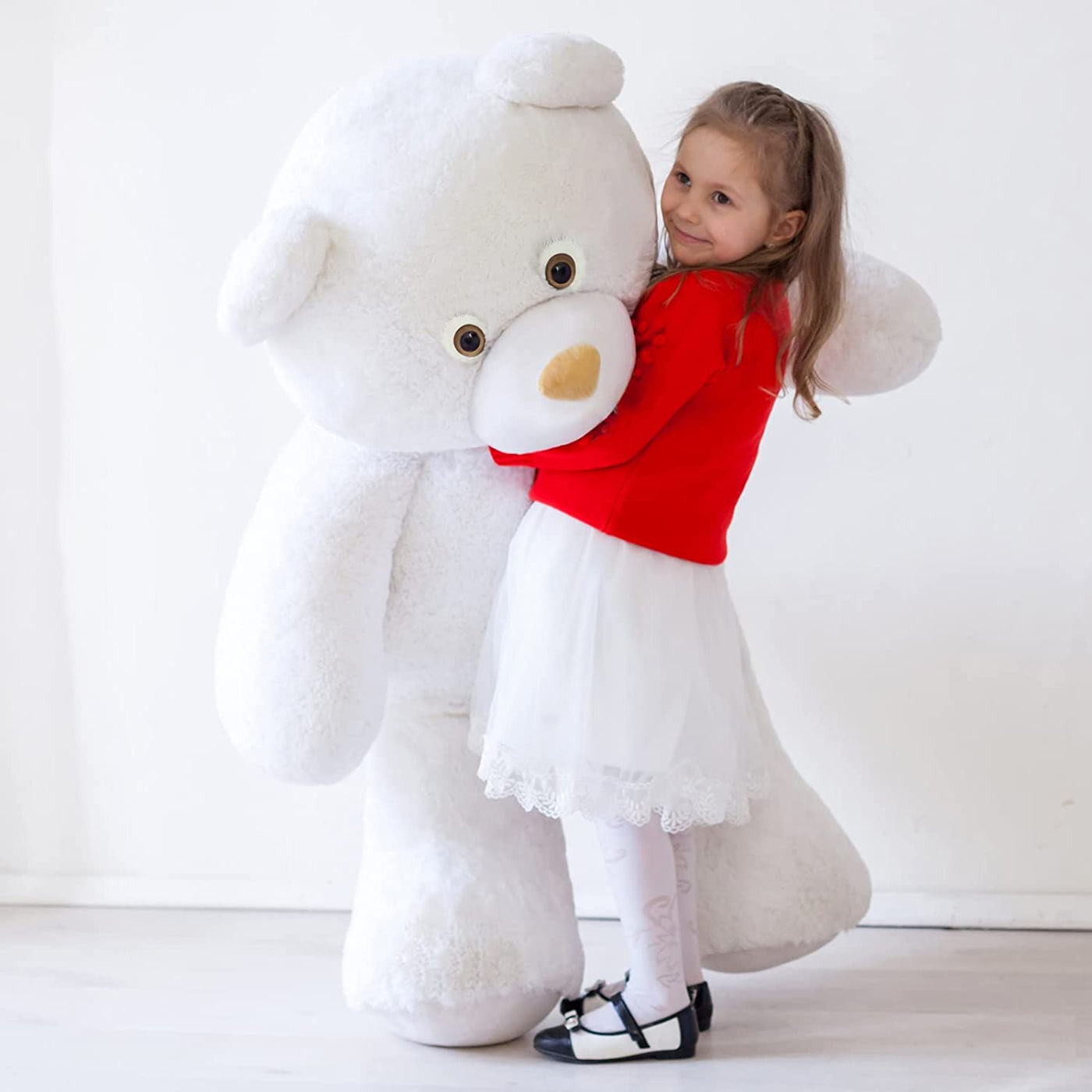 Giant Teddy Bear Stuffed Toy, Cream, 47 Inches