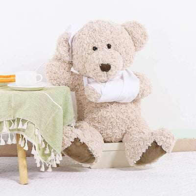 Teddybär-Stofftier, Beige, 25,6 Zoll