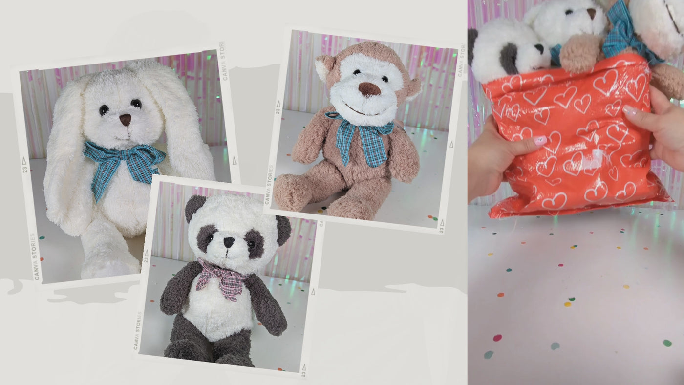 3 Packs Stuffed Animal Toy Set, 13.5 Inches