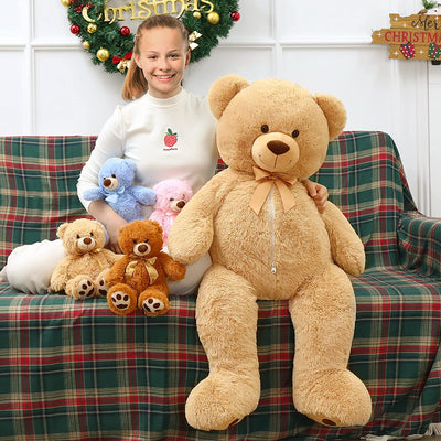 Giant Teddy Bear with Baby Bears, Brown