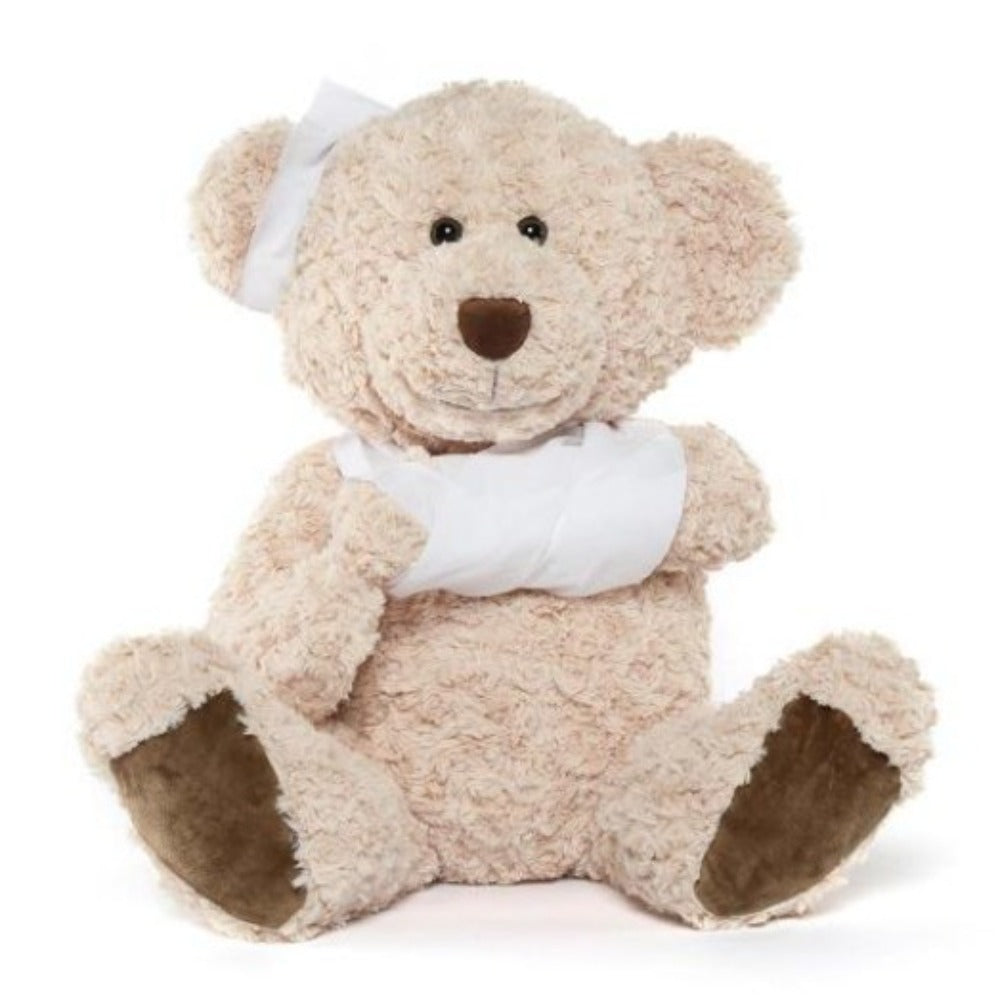 Jouet en peluche ours en peluche, beige, 25,6 pouces