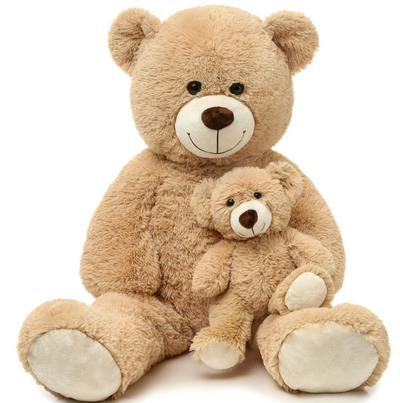 MorisMos Giant Teddy Bear Mommy and Baby Soft Plush Bear Stuffed Animal, 39 Inches