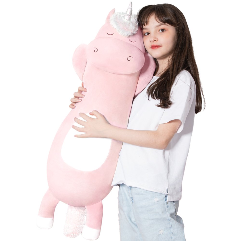 MorisMos Giant Unicorn Plush Stuffed Animal Long Pillow
