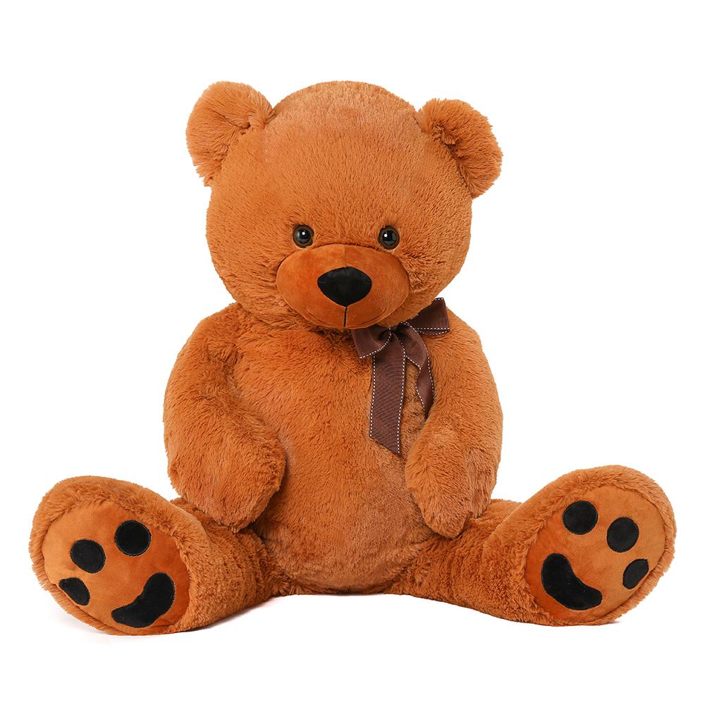 Giant Teddy Bear Stuffed Toy, Dark Brown, 40''