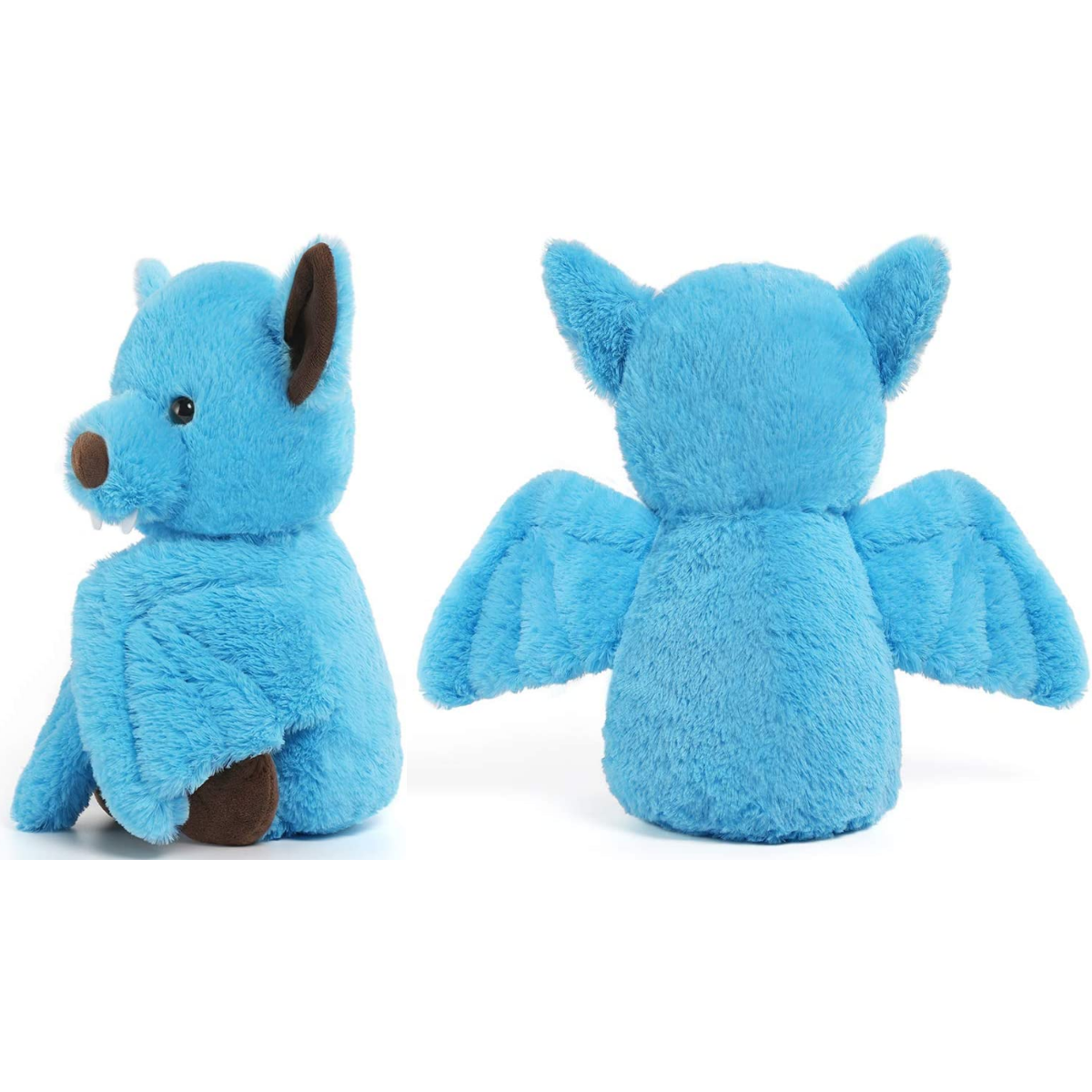 MorisMos Stuffed Animals - 3 Pcs Bat Stuffed Animals - Blue/Grey/Pink Bat Plush Toys - Halloween Bat 14 Inches Soft Toys - Free Shipping
