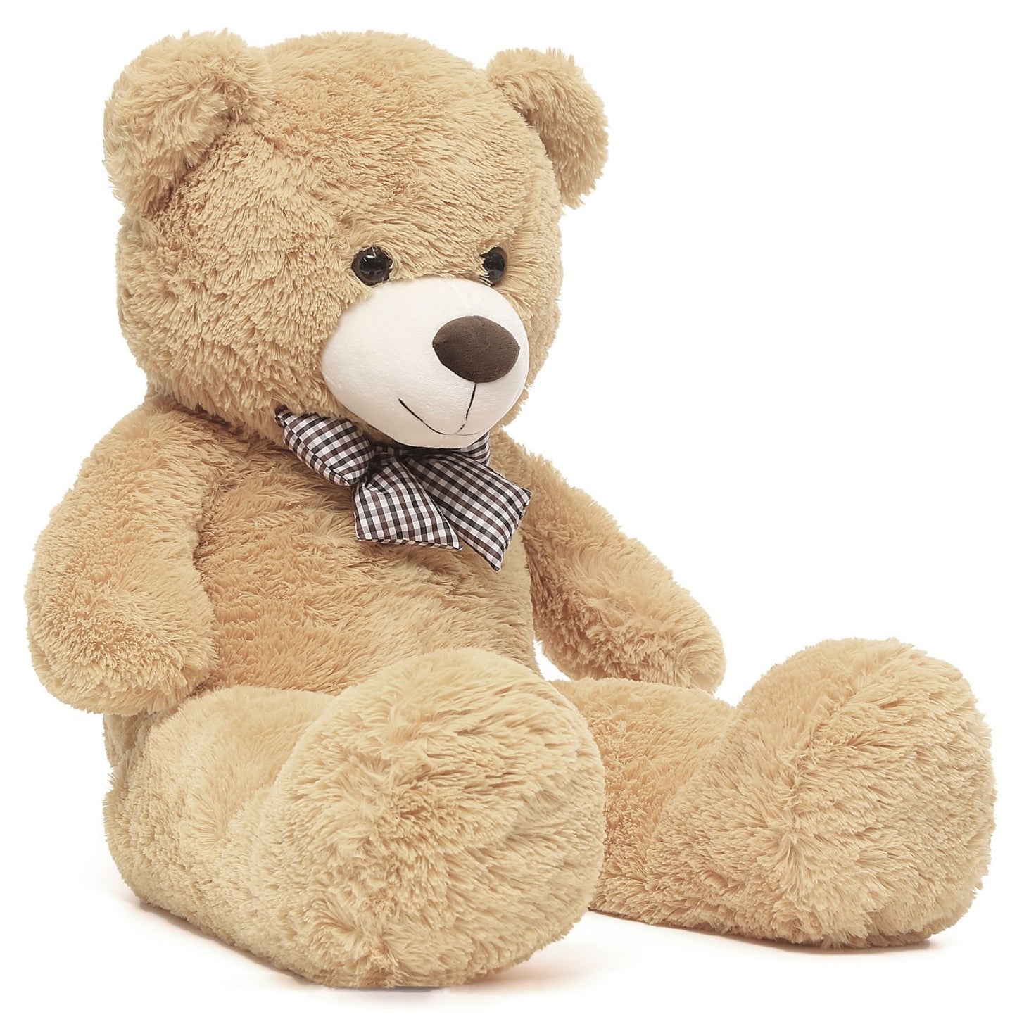 Big Teddy Bear Plush Toys - Valentine's Day Stuffed Teddy Bear - Valentine's Day Gift for Kids/Girlfriend/Boyfriend - Anniversary Gift for Wife/Husband - Light Brown 47 Inches Teddy Bear Plush - Baby Shower Gift Ideas - Cute Teddy Bear Plush Dolls